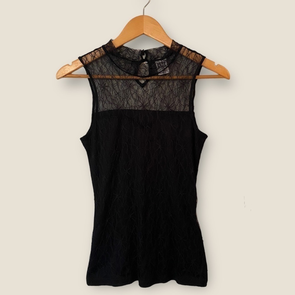 Vero Moda Black Lace Sleeveless Top